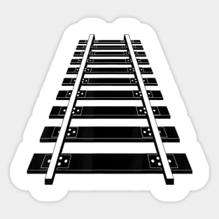 Railroad Tracks Shirt Toy Train Model Train Enthusiast Sticker